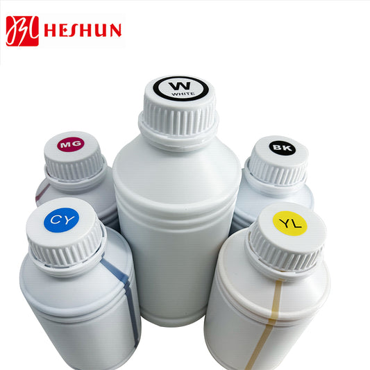 HESHUN 1000ML White DTF Pigment Bottle Ink for Epson DTF XP600 I3200 L805 L1800 P600 P800 Dtf Transfer Film Printer