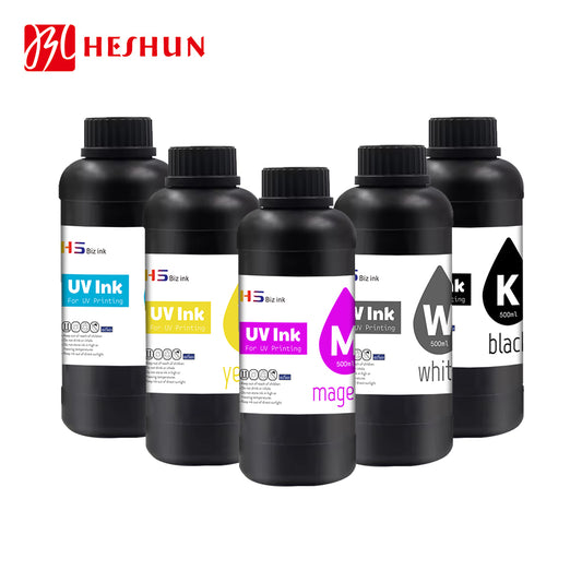 HESHUN 1000ML High Quality Soft Hard Uv Ink for Epson DX5 DX6 DX7 DX10 XP600 TX800 Printhead High-end Printer Ink