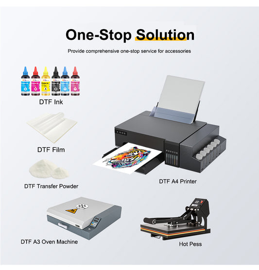 HESHUN 100ml Transfer DTF Ink Printer Ink Kit  Ink for Use in Epson I3200 F2000 F2100 F2200 Printer