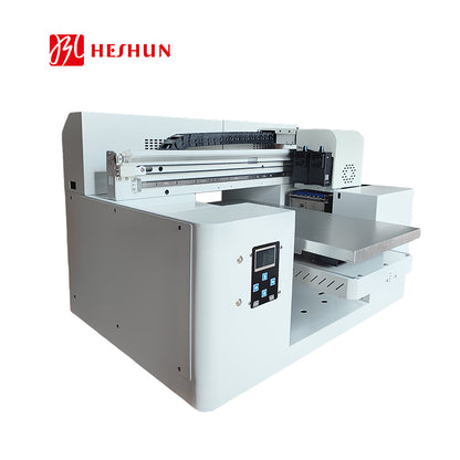 HESHUN A3 Dual Printhead 3050 UV Flatbed  4 in 1 Printer 6 Colors Large Format Plane Cylinder