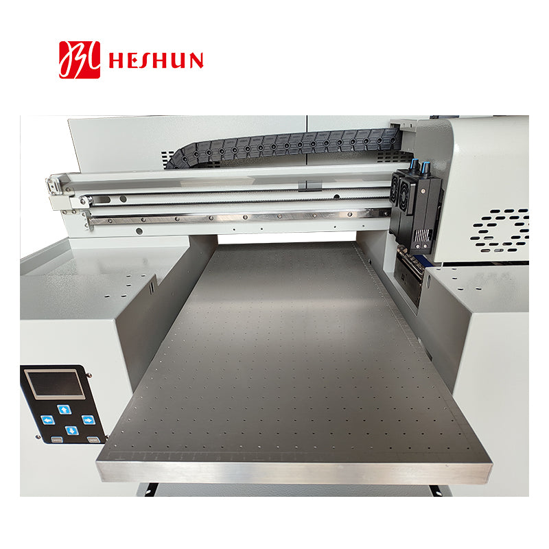 HESHUN A3 Dual Printhead 3050 UV Flatbed  4 in 1 Printer 6 Colors Large Format Plane Cylinder
