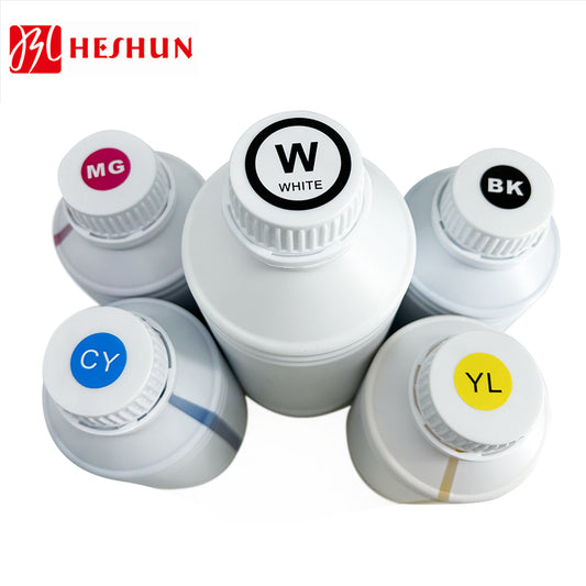 HESHUN 1000ML White DTF Pigment Bottle Ink for Epson DTF XP600 I3200 L805 L1800 P600 P800 Dtf Transfer Film Printer