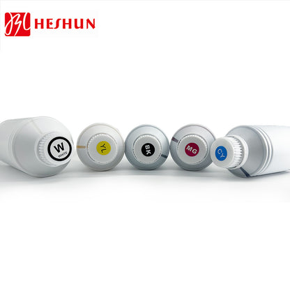 HESHUN 1000ML White DTF Pigment Bottle Ink for Epson DTF XP600 I3200 L805 L1800 P600 P800 Dtf Transfer Film Printer