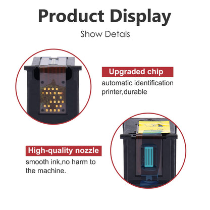 Canon PG-243XL and CL-244XL ink cartridge features upgraded chip for automatic printer identification and high-quality nozzle for smooth ink flow, protecting your printer