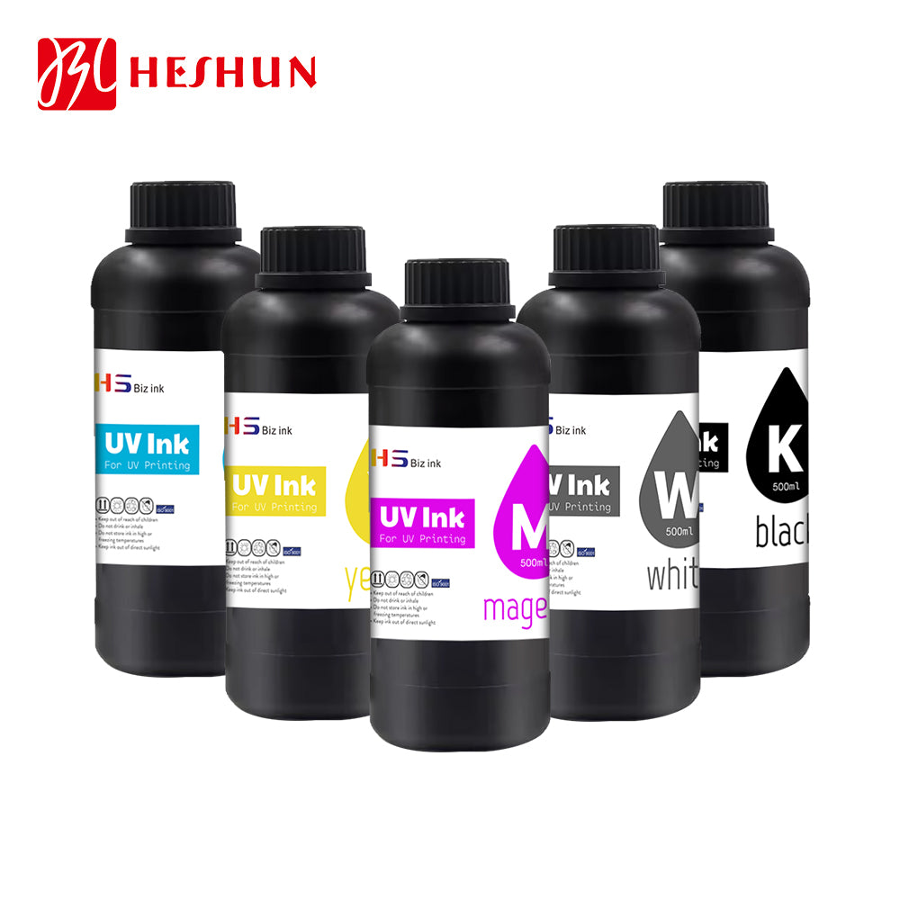HESHUN UV ink can be sprayed and dried immediately, and matched with various models of UV flat plate inkjet printers used in the market.