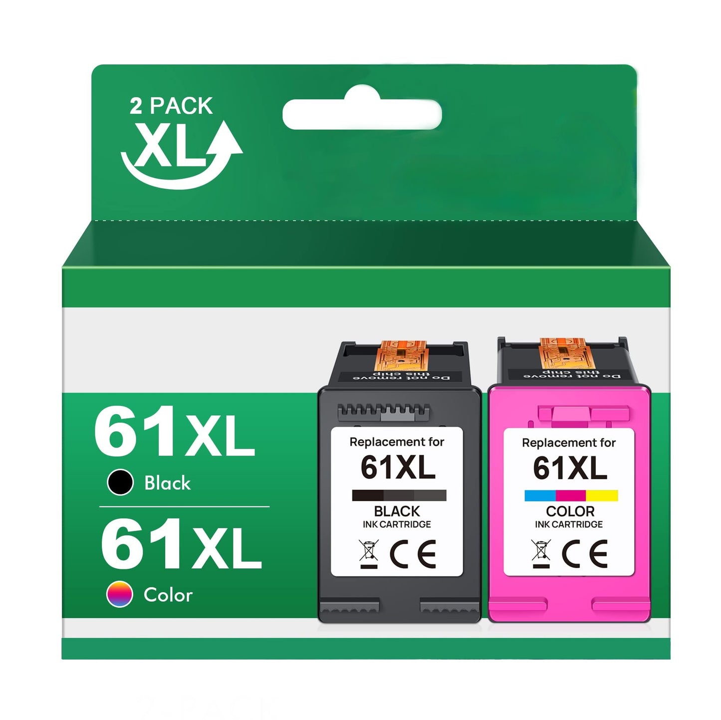 Buy HP 61XL Black & Color Ink Cartridge 2-Pack - High Yield Replacement for HP Envy, Deskjet, Officejet Printers